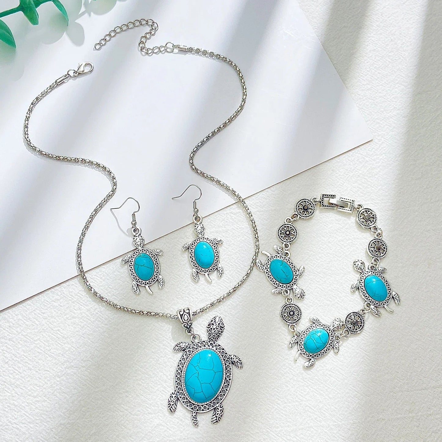 Coffret Bijou Tortue Turquoise