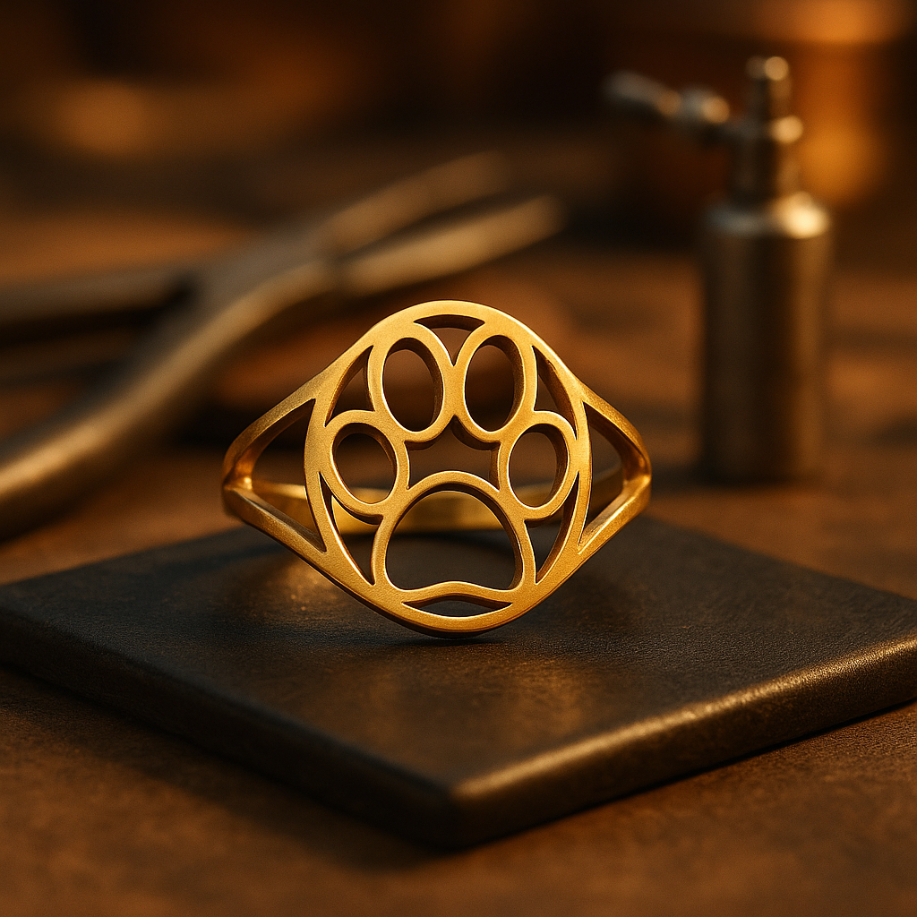 Bague Patte Ouverte en Acier Inoxydable – Légère et Style