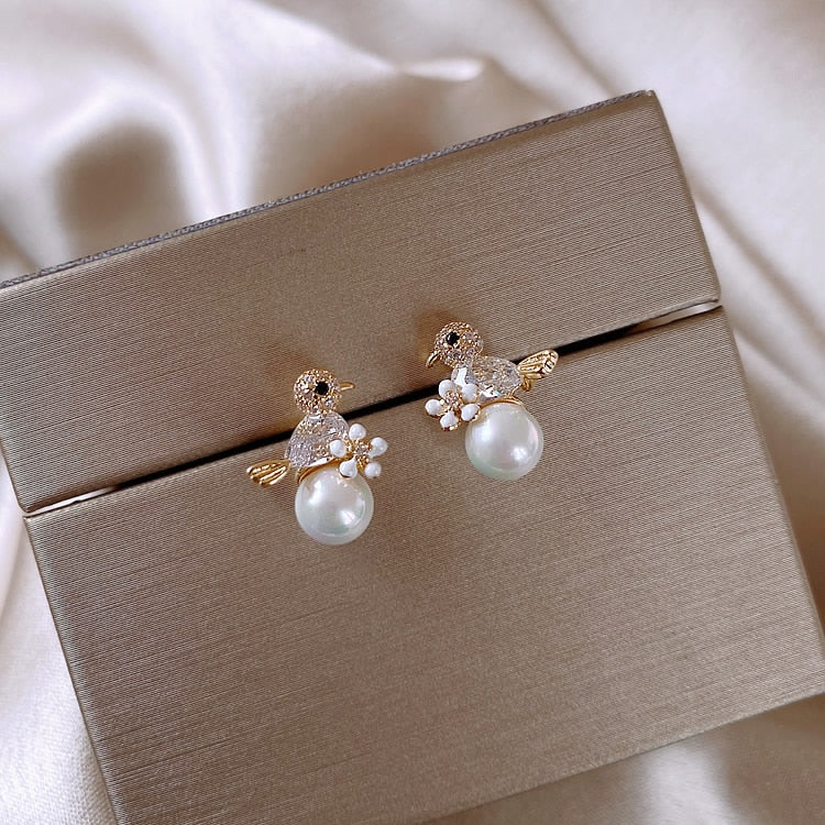 Boucles D’oreilles Fille En Or Jaune 9 Carats – Modèle Tortue Avec Zirconia Brillant – Certificat De Garantie Inclus – Coffret Cadeau