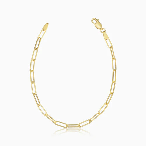 Bracelet Venice Link | Or Blanc
