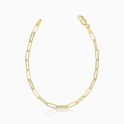 Bracelet Venice Link | Or Blanc