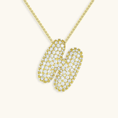 Collier initiale avec bulles Hailey