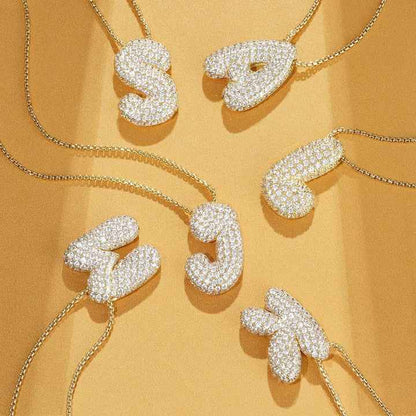Collier initiale avec bulles Hailey