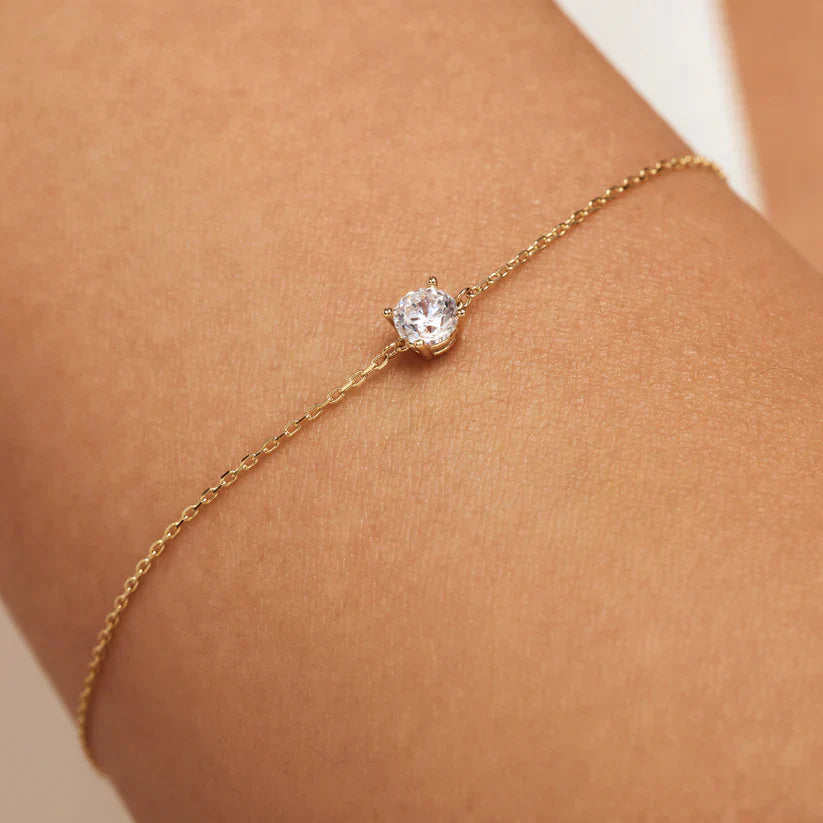 Bracelet à Pierre Cléa | Or Blanc