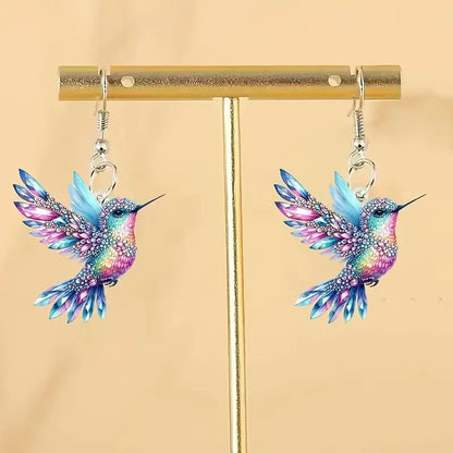 Boucles d'oreilles Pendentifs Colibri