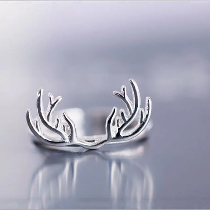 Bague Bois de Cerf Argent Sterling