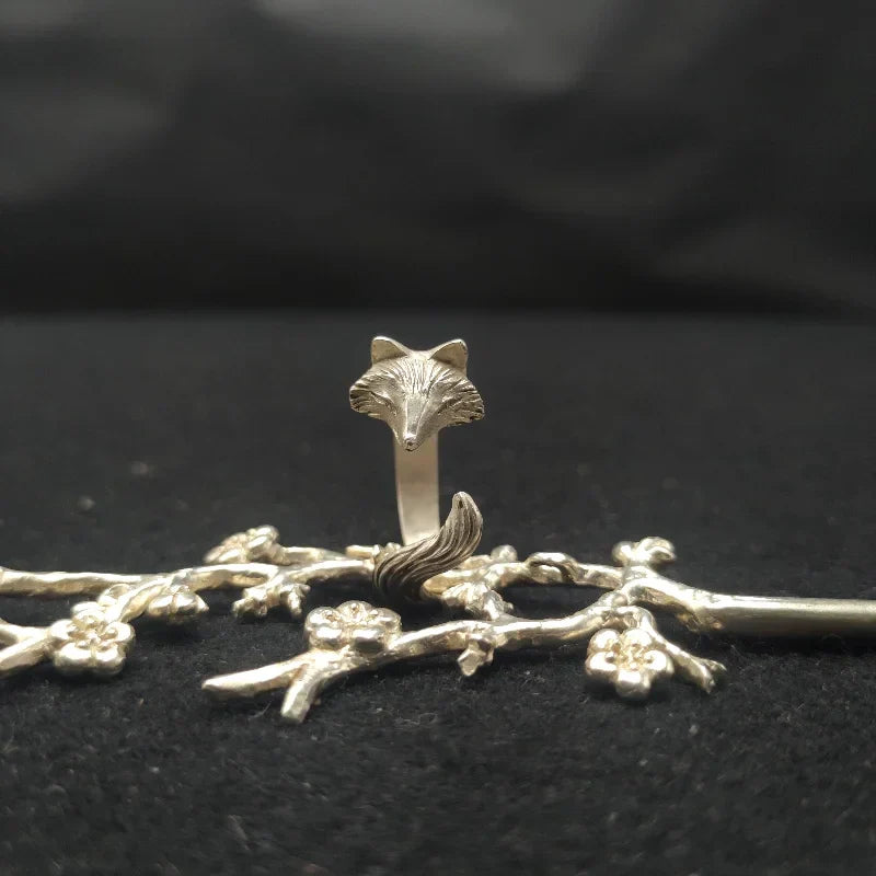 Bague Renard Argent pour Femme
