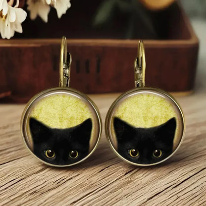 Boucles d'oreilles Dôme de Verre Animal Fantaisiste