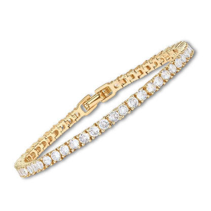 Bracelet Tennis | Or Blanc