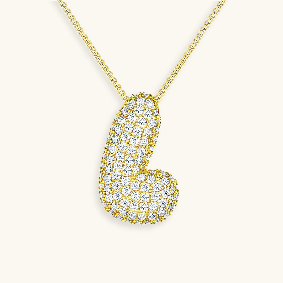 Collier initiale avec bulles Hailey