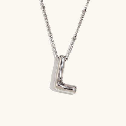 Collier personnalisé initiale avec bulles