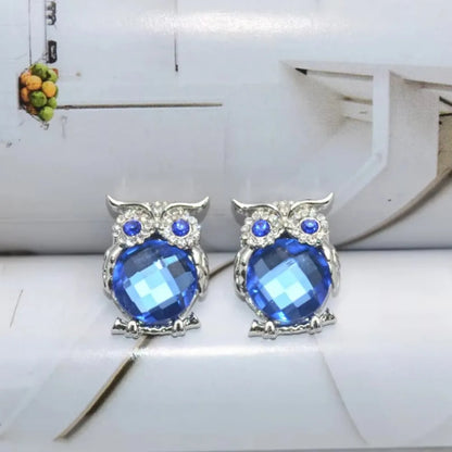 Collier Pendentif Hibou Cristal