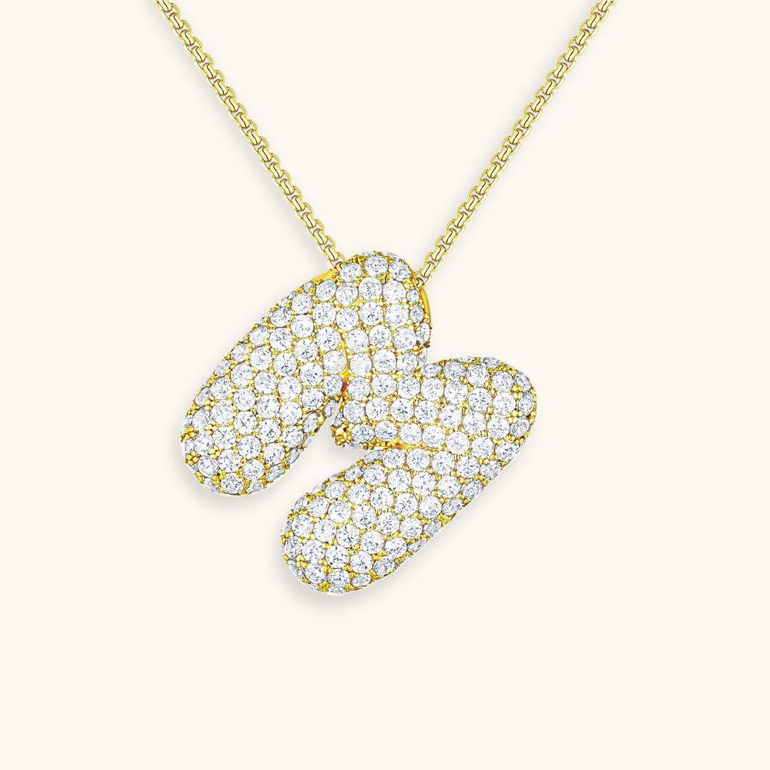 Collier initiale avec bulles Hailey