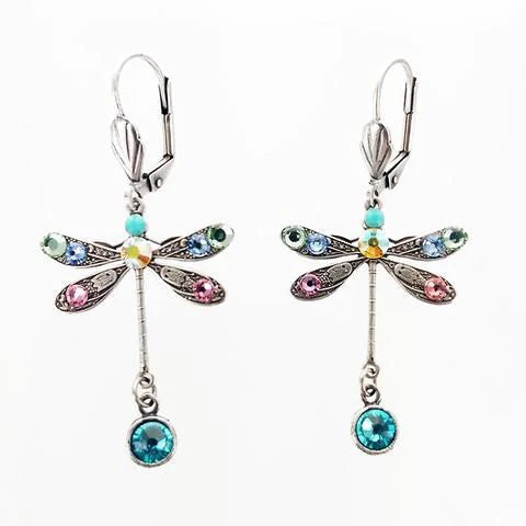 Boucles d'Oreilles Libellule Sculptée Élégante