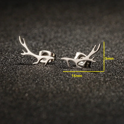 Boucles d'oreilles Fines Bois de Cerf