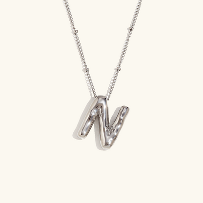 Collier personnalisé initiale avec bulles