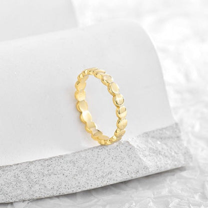 Bague dorée Orbit Echo