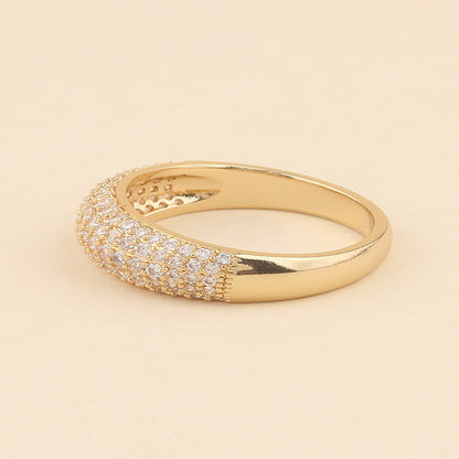 Bague Dôme de Cristal dorée