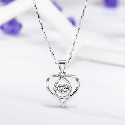 Collier cœur avec zircones Enmity