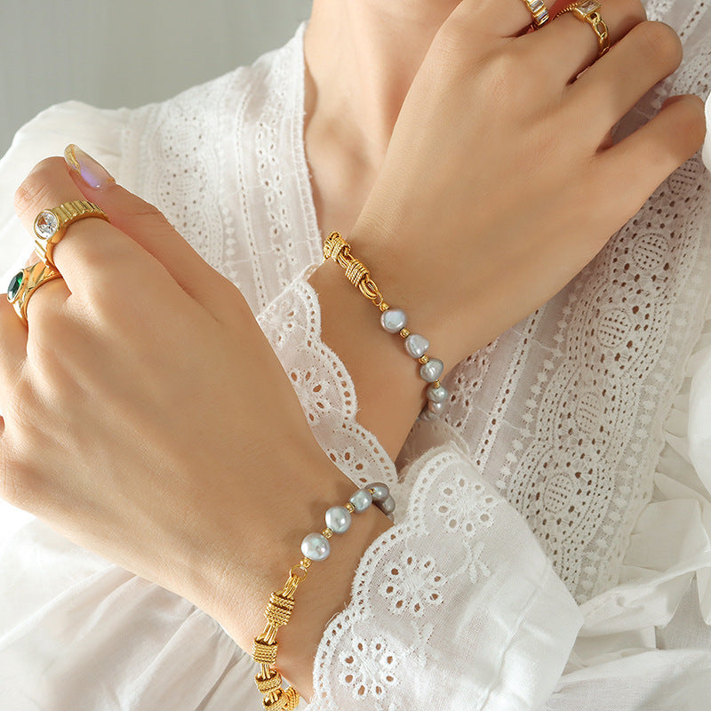 Bracelet de perles dorées Regalia