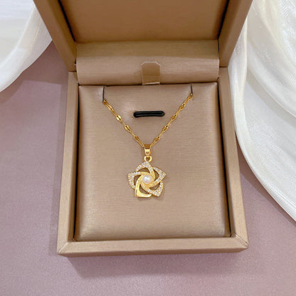 Pendentif fleur de perles Orient
