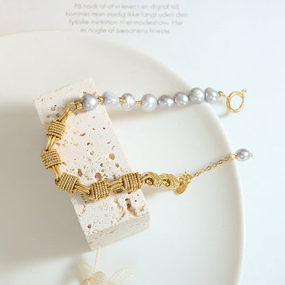 Bracelet de perles dorées Regalia