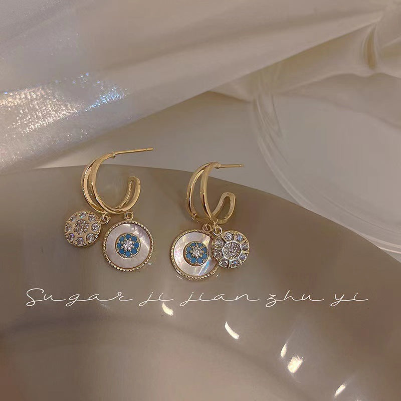 Boucles d'oreilles plaquées or Kaléidoscope Attrayant