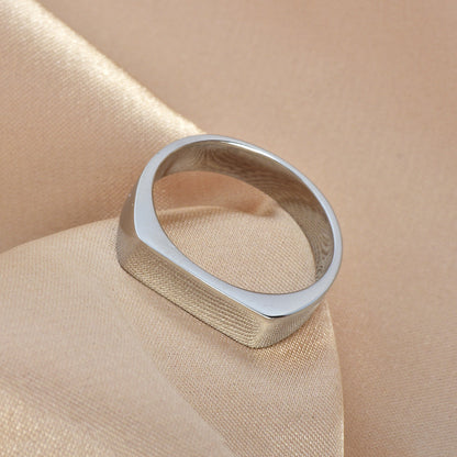 Bague rectangulaire sceau