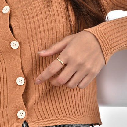 Bague dorée Orbit Echo