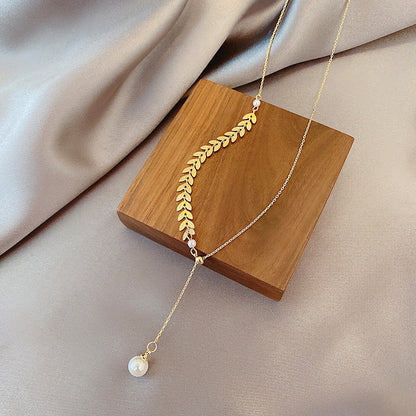 Collier de perles Tranquillité Dorée