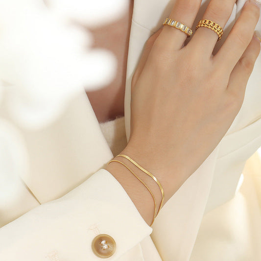 Bracelet doré double couche Classia