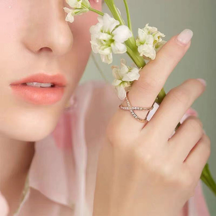 Bague dorée Harmonie d'Eva
