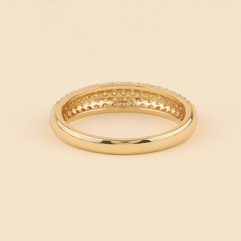 Bague Dôme de Cristal dorée