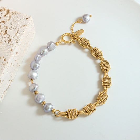 Bracelet de perles dorées Regalia