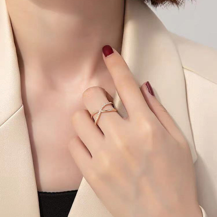 Bague dorée Harmonie d'Eva