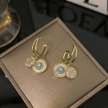 Boucles d'oreilles plaquées or Kaléidoscope Attrayant
