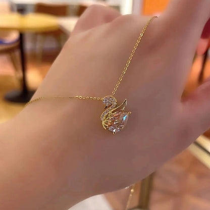 Collier Cygne de Cristal