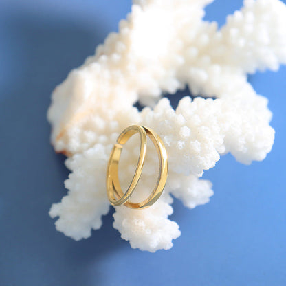 Bague dorée superposée Nile