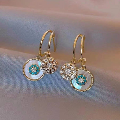 Boucles d'oreilles plaquées or Kaléidoscope Attrayant