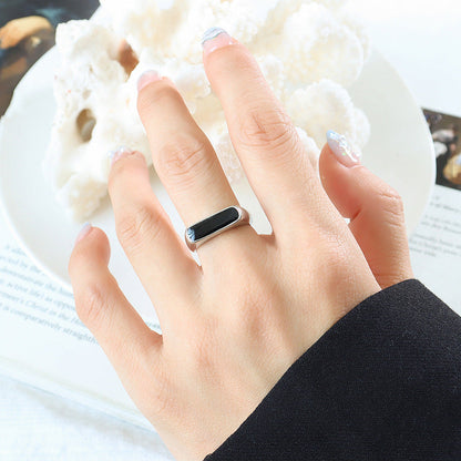 Bague onyx dorée Brenda