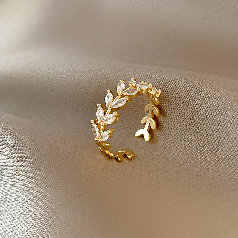 Bague olive dorée Matilda