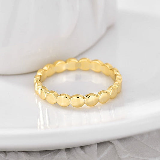 Bague dorée Orbit Echo