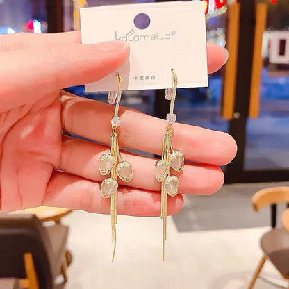Boucles d'oreilles Fleur de Cristal