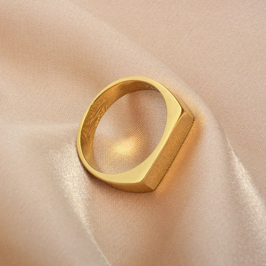 Bague rectangulaire sceau