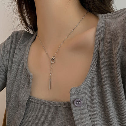 Pendentif argenté Geometrica