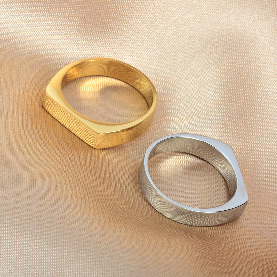 Bague rectangulaire sceau