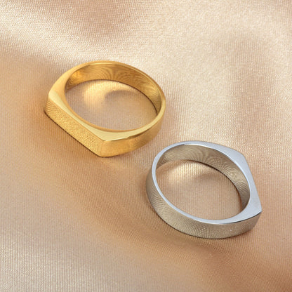 Bague rectangulaire sceau
