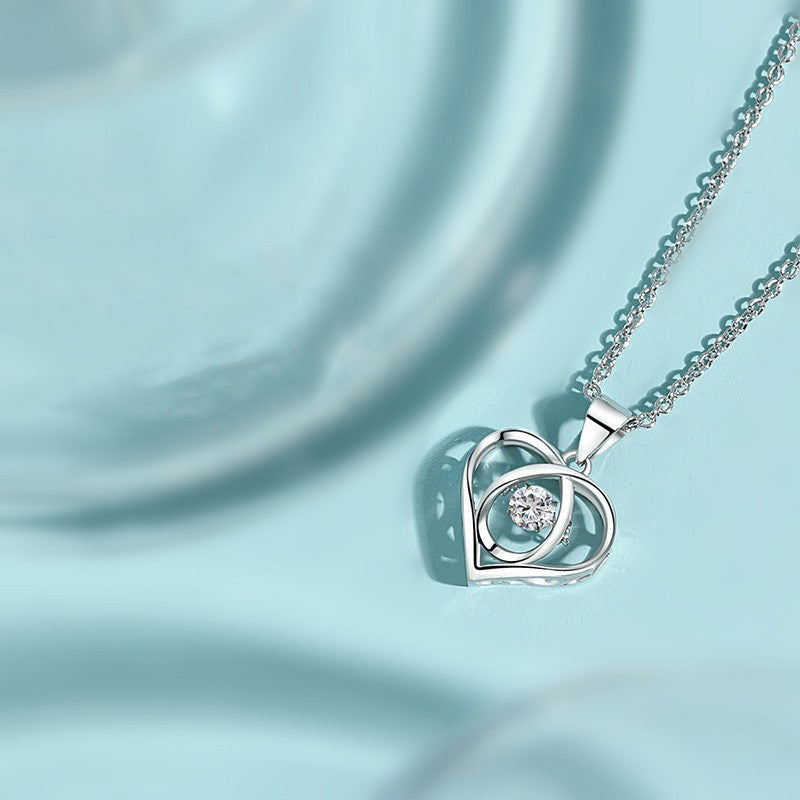 Collier cœur avec zircones Enmity