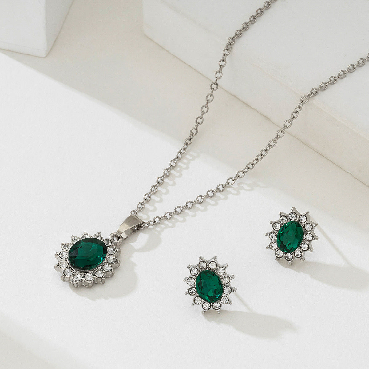 Ensemble de Bijoux Katya Smeryn | Or blanc