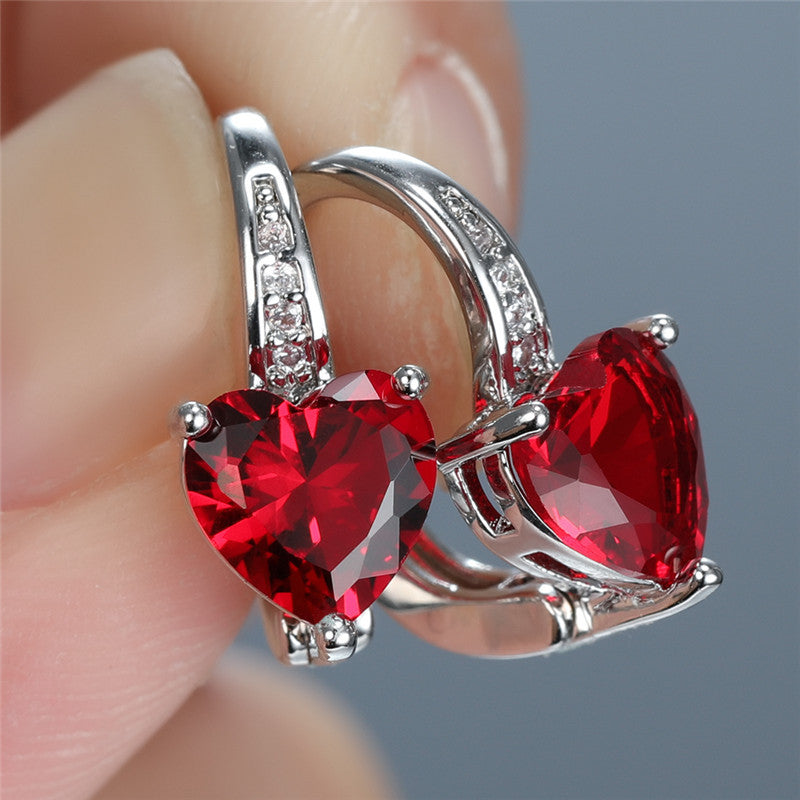 Lunara Emberelle Boucles d'Oreilles | Or Blanc